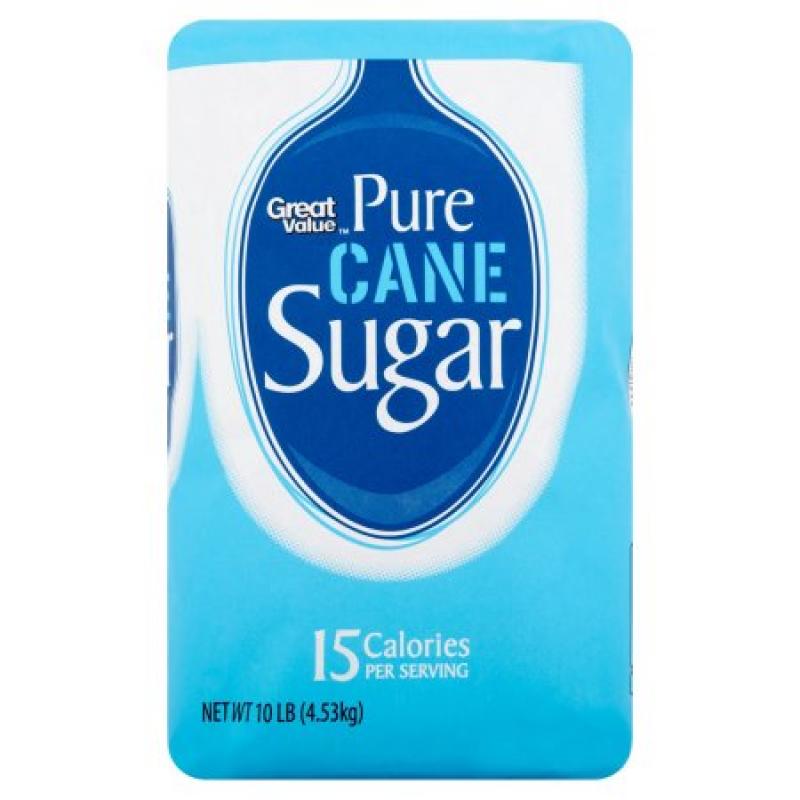 Great Value Pure Sugar, 10 Lb