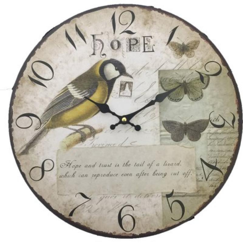 Hope and Bird Wall Clock