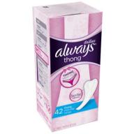 Always Thong Pantiliners, Unscented 42 ea (Pack of 2)