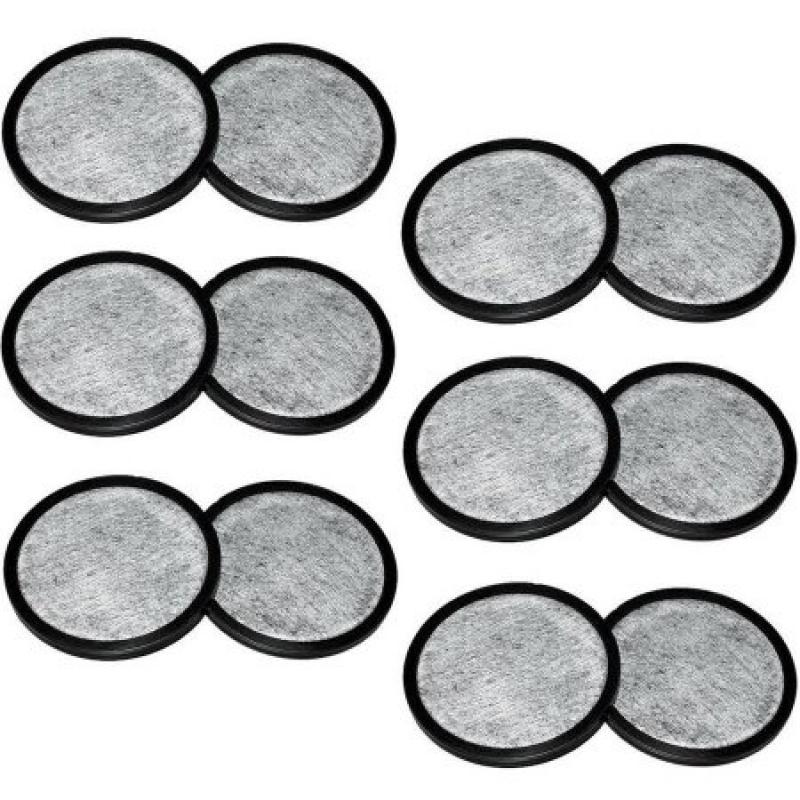 Everyday 12 Replacement Charcoal Water Filters for Mr. Coffee Machines, White