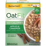 Betteroats Oat Fit Apples and Cinnamon Hot Cereal, 9.8 OZ (Pack of 6)