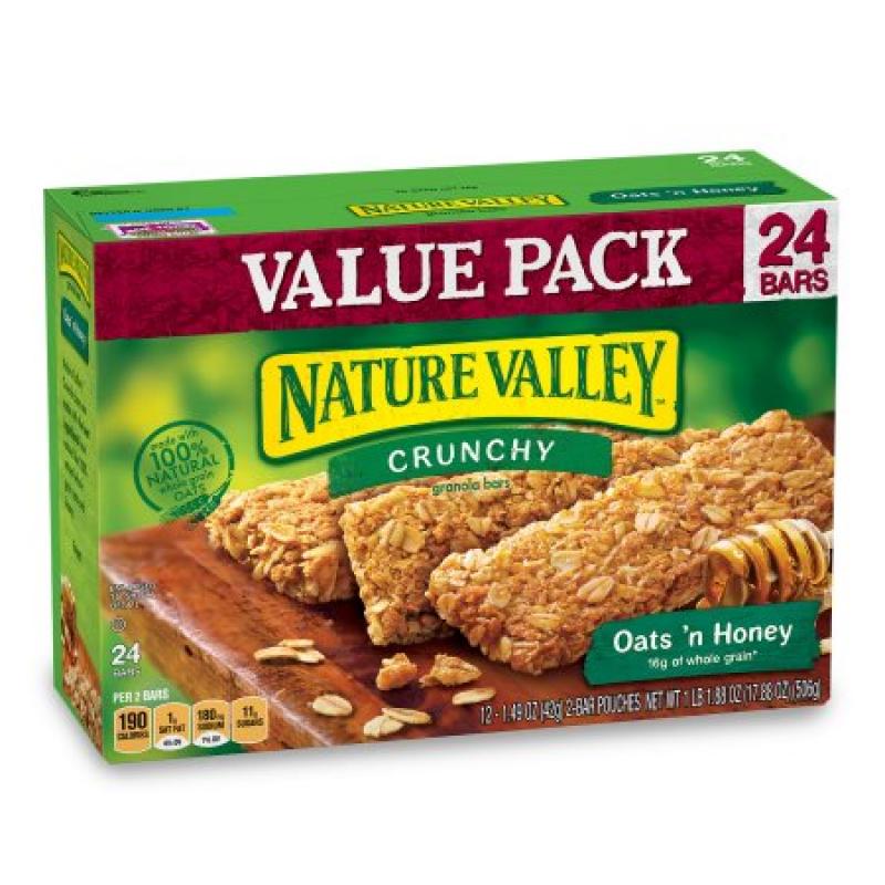 Nature Valley™ Oats &#039;n Honey Crunchy Granola Bars 12-2 ct Pouches