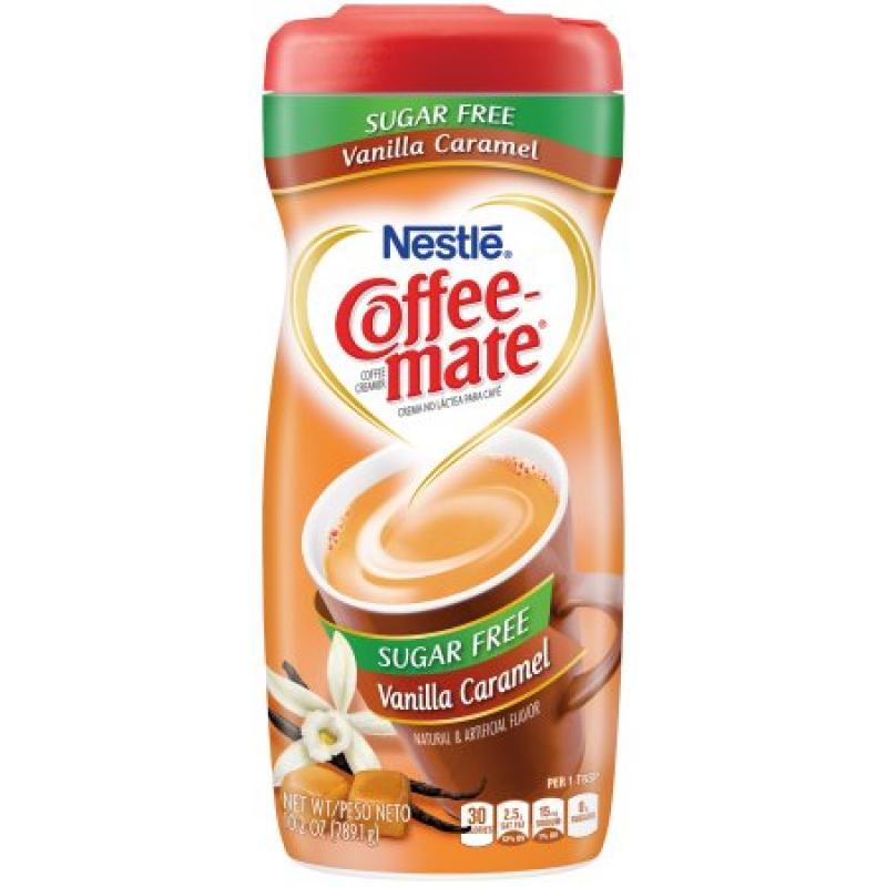 Nestle Coffeemate Sugar Free Vanilla Caramel Powder Coffee Creamer 10.2 oz. Canister