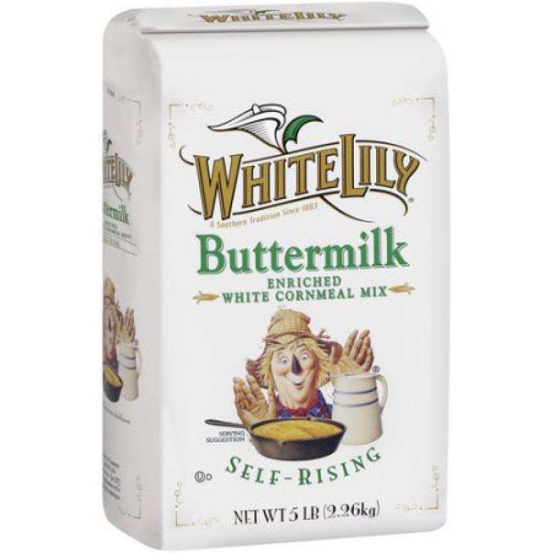 White Lily Buttermilk Enriched White Cornmeal Mix, 5 lb
