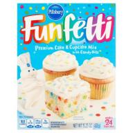 Pillsbury Funfetti Premium Cake & Cupcake Mix with Candy Bits, 15.25 oz