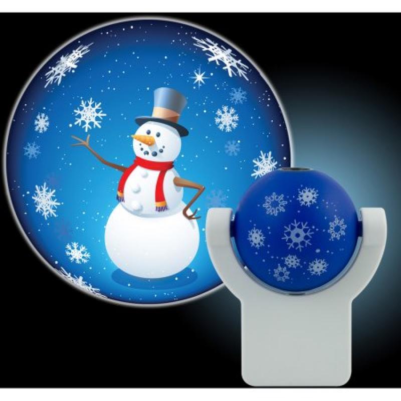 Projectables LED Plug-In Night Light, Holiday Snowman