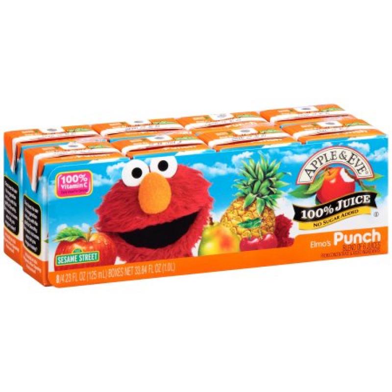 Apple & Eve Juice Drink, Elmo&#039;s Punch, 4.23 Fl Oz, 8 Ct