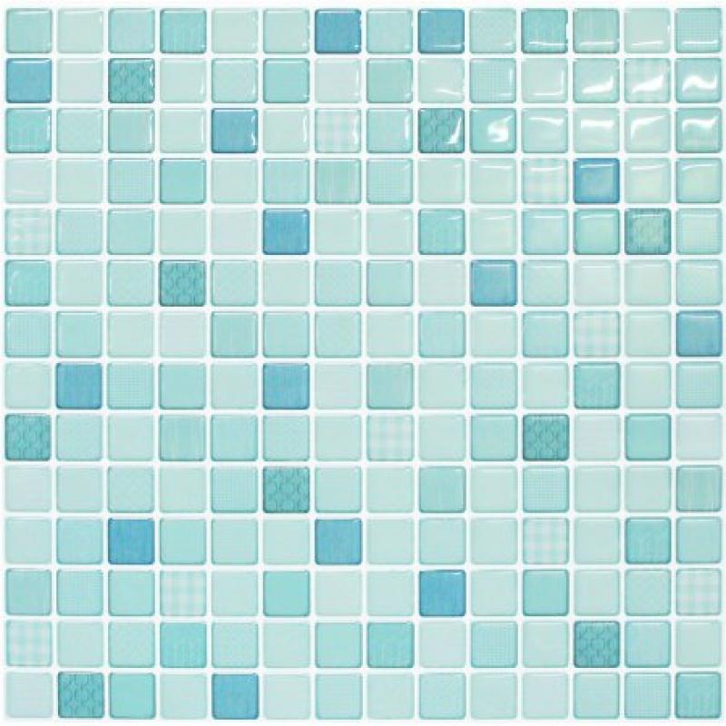 BeausTile Decorative Adhesive Faux Tile Sheets, 12.2" x 12.2" 4-Pieces, Mint Moroccan