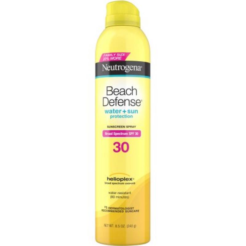 Neutrogena Beach Defense Sunscreen Spray, Broad Spectrum SPF 30, 8.5 oz