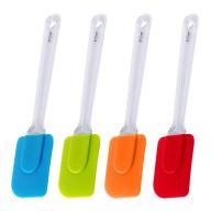 BetterHome Easy Flex Heat Resistant Non-stick Silicone Spatula for Kitchen Cooking Baking Set of 4