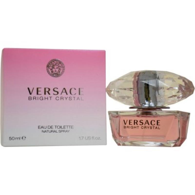 Versace Bright Crystal for Women Eau de Toilette Natural Spray, 1.7 fl oz