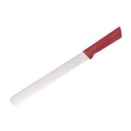 Cake Boss Tools 10-Inch Stainless Steel Cake Carving Knife, Red