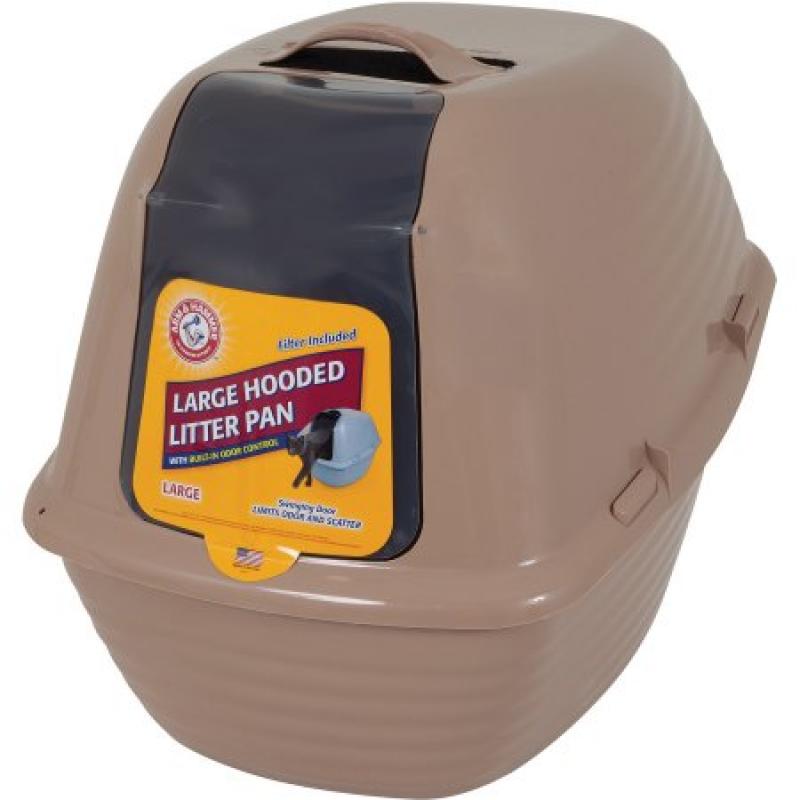 Arm & Hammer Hooded Cat Litter Pan With Advanced Odor & Scatter Control