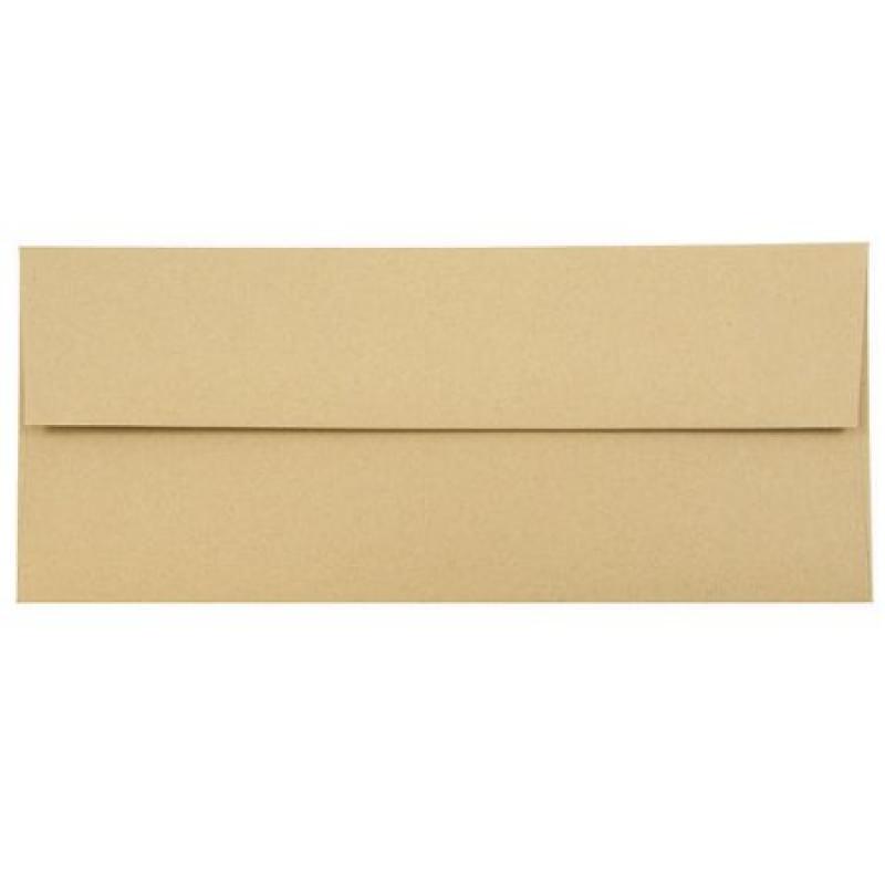 JAM Paper® - Ginger #10 (4 1/8 x 9 1/2) Passport Recycled Business Envelope - 1000 envelopes per carton