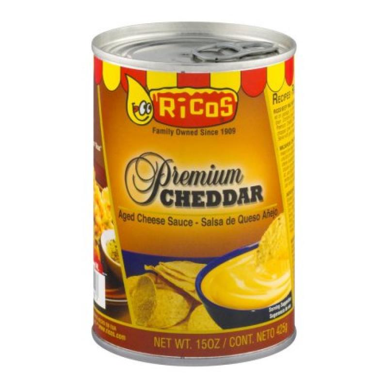 Ricos Premium Cheddar Aged Cheese Sauce, 15 Oz