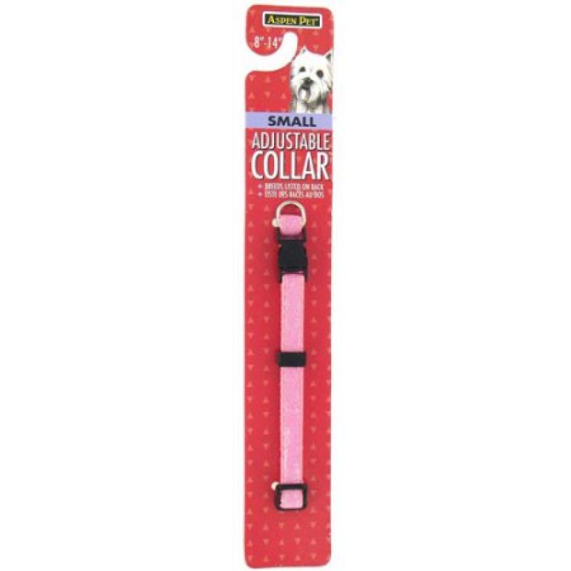 Petmate Doskocil Co. Inc. Collar, Adjustable, Pink, 3/8" x 8"-14"