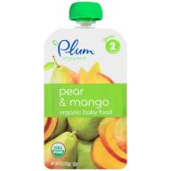 Plum Organics Stage 2 Pear & Mango Organic Baby Food 4 oz. Pouch