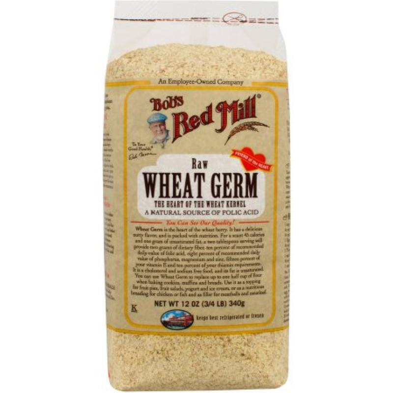 Bob&#039;s Red Mill Natural Raw Wheat Germ, 12 oz, (Pack of 4)