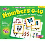 TREND Numbers 0-10 Match Me Puzzle Game, Ages 3-6