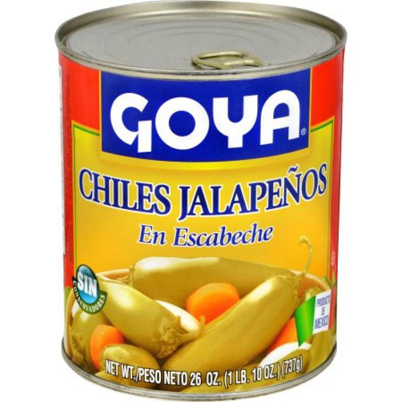 Goya Green Pickled Jalapeno Peppers, 26 oz