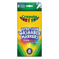 Crayola Washable Markers, Fine Point, Classic Colors, 8/Pack