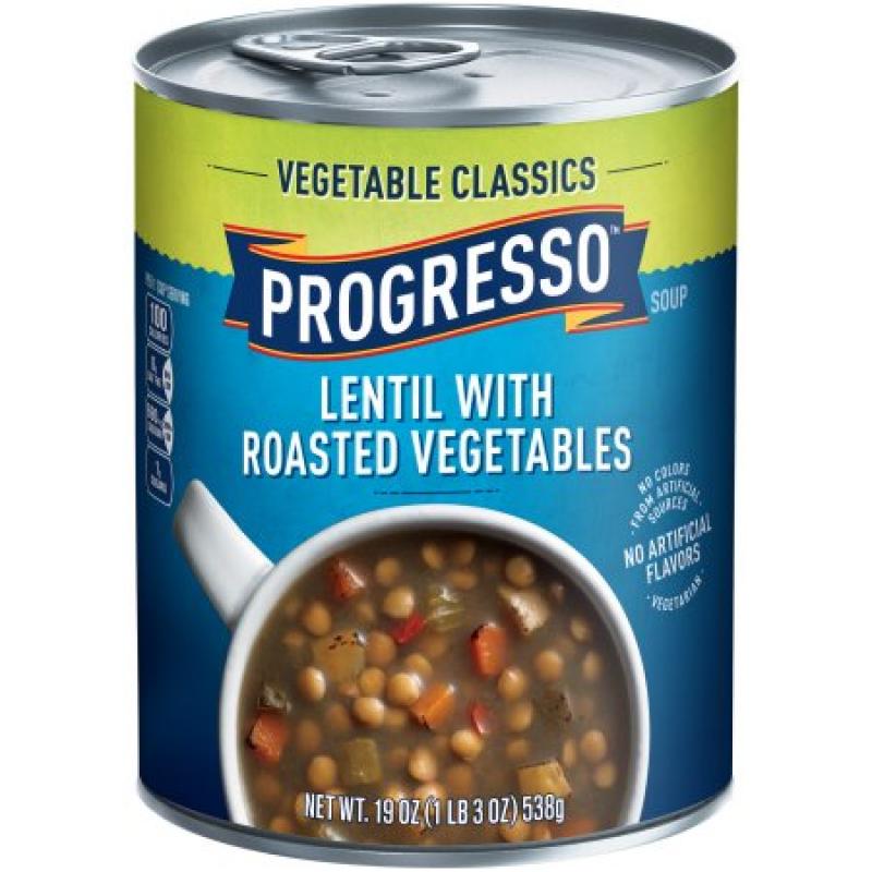 Progresso Gluten Free Vegetable Lentil with Roasted Vegetables Soup 19 oz. Can
