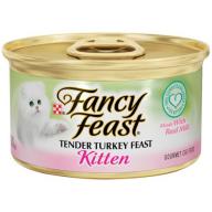 Purina Fancy Feast Kitten Tender Turkey Feast Cat Food 3 oz. Can