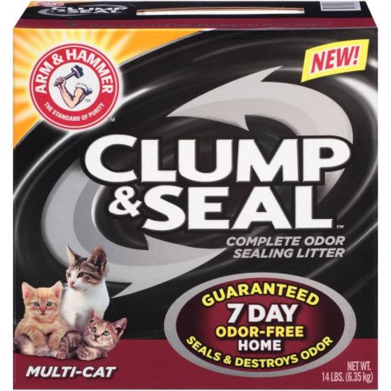 Arm & Hammer Clump & Seal Multi-Cat Complete Odor Sealing Litter 14 lb. Box