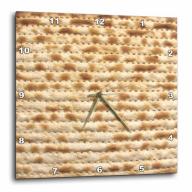 3dRose Matzah bread texture photo - for passover pesach - funny Jewish humor - humorous matzo Judaism food, Wall Clock, 15 by 15-inch