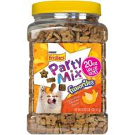 Purina Friskies Party Mix Favorites Lip Licking Chicken Flavor Cat Treats 20 oz. Canister