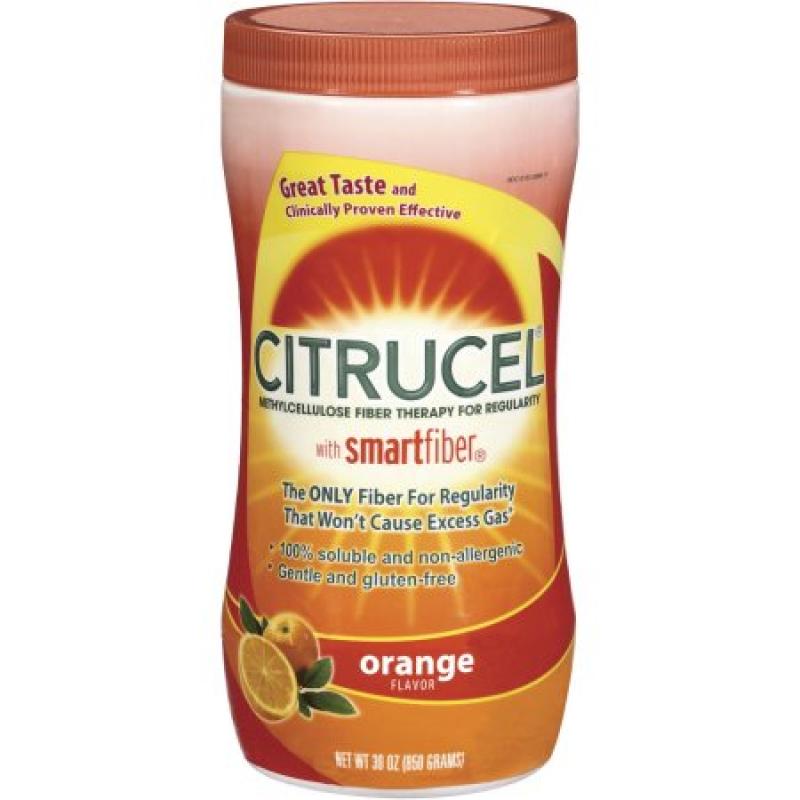 Citrucel Methylcellulose Fiber Therapy Orange Flavor, 30.0 OZ