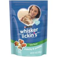 Purina Whisker Lickin&#039;s Crunchy & Yummy Tuna Flavor Cat Treats 10 oz. Pouch