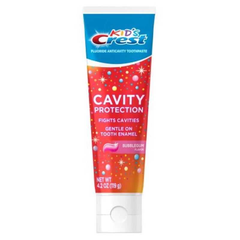 Kids Kid&#039;s Crest Cavity Protection - Bubblegum Flavor Toothpaste Gel Formula, 4.2 oz