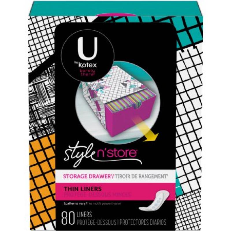 U by Kotex Barely There Liners, Unscented