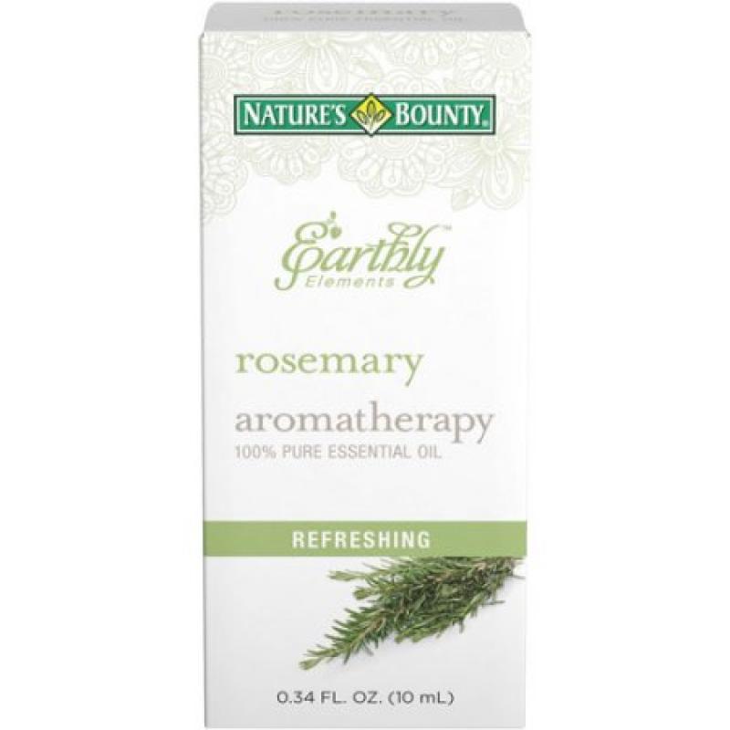 Nature&#039;s Bounty Earthly Elements Aromatherapy Rosemary 100% Pure Essential Oil, 0.34 fl oz