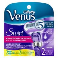 Gillette Venus Swirl Women&#039;s Razor Blade Refills, 2 count