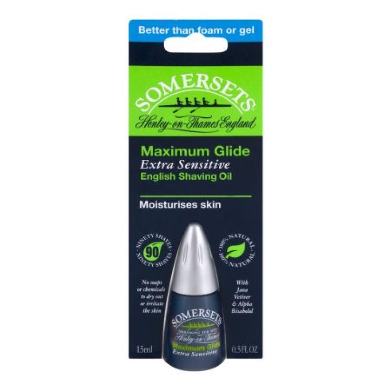 Somersets Maximum Glide Extra Sensitive Shave Oil, 0.5 fl oz