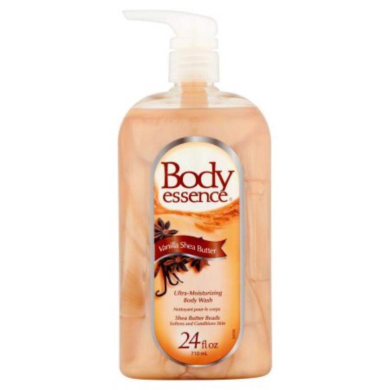 Body Essence Ultra-Moisturizing Vanilla Shea Butter Body Wash, 24 oz