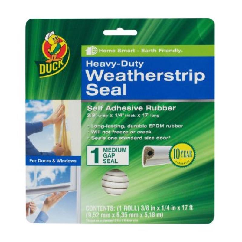 Duck Brand Heavy Duty Weatherstrip Seal for Medium Gaps