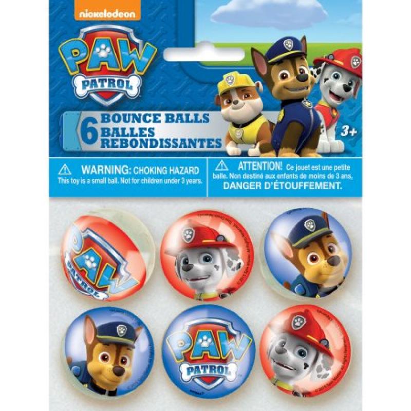 PAW Patrol Bouncy Ball Party Favors, 6ct