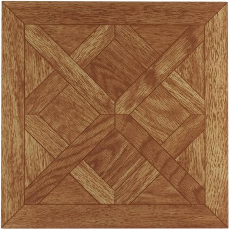 Tivoli Classic Parquet Oak 12x12 Self Adhesive Vinyl Floor Tile - 45 Tiles/45 Sq.Ft.