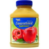 Great Value Natural Unsweetened Applesauce, 46 oz