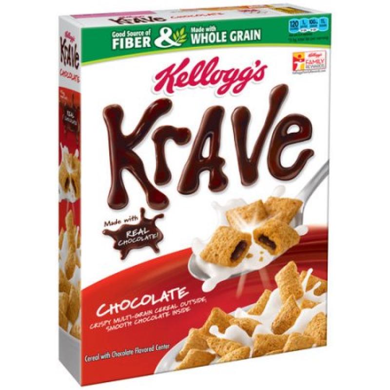 Kellogg&#039;s Krave Chocolate Cereal Whole Grains, 11.4 ounce box