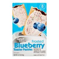 Great Value Toaster Pastries, Blueberry, 14.6 Oz