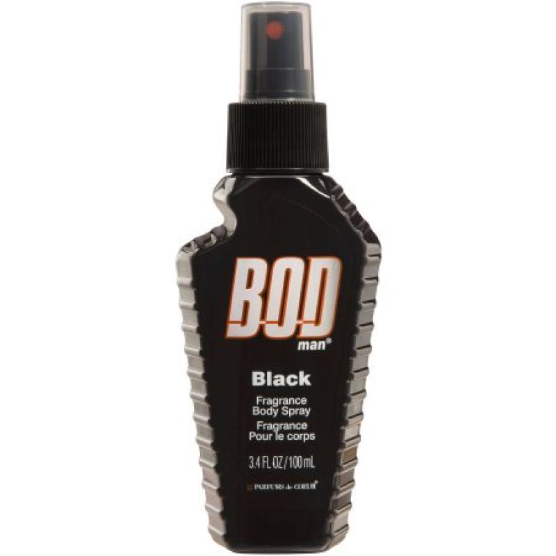 BOD Man Black Body Spray, 3.4 fl oz