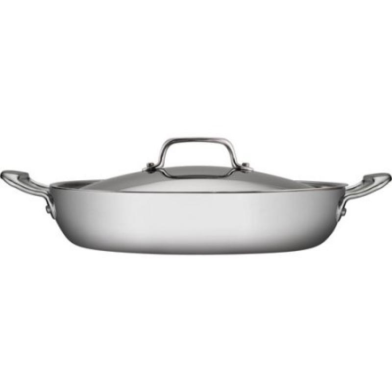 Tramontina 4-Qt Tri-Ply Clad Covered Casserole Pan, Stainless Steel