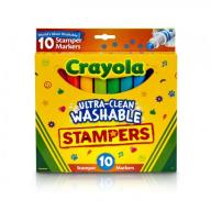 Crayola Ultra-Clean Washable Stamper Markers, 10-Count