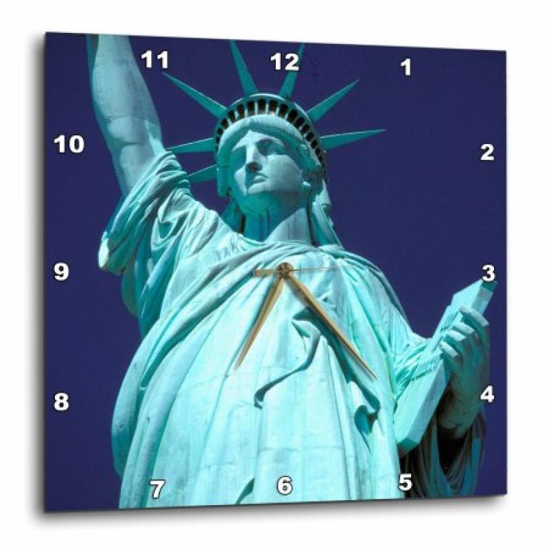 3dRose New York City. The Statue of Liberty - US33 SWE0193 - Stuart Westmorland, Wall Clock, 13 by 13-inch