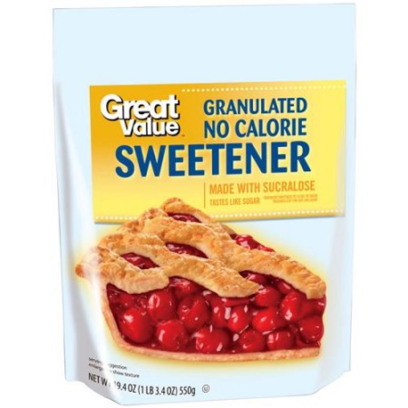 Great Value Granulated No Calorie Sweetener, 19.4 oz
