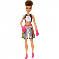 Barbie Boxer Brunette Doll With Boxing Outfit And Pink Boxing Gloves